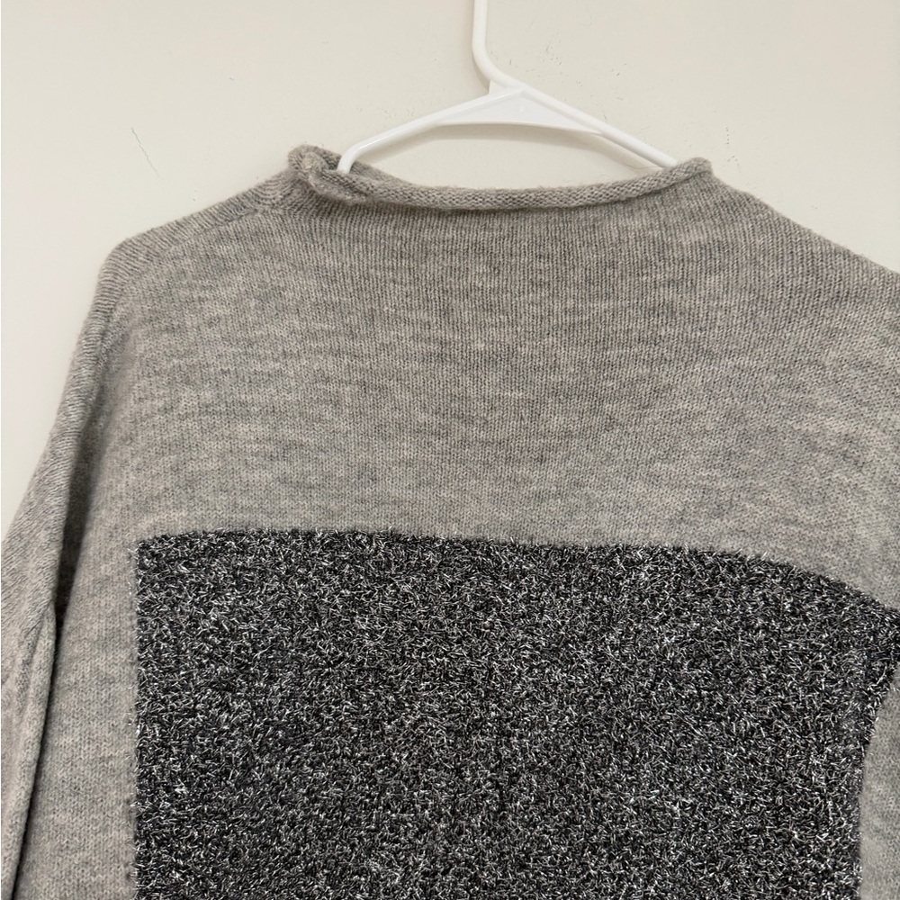Koton Gray and Silver Glitter Sweater - Picture 3 of 6